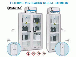  Tủ để hóa chất có bộ lọc tuần hoàn khí AF3X ECOSAFE 150 lít