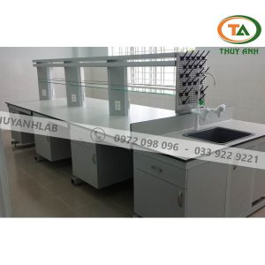  Bàn thí nghiệm trung tâm có kệ và bồn rửa HMRT-CT106-3600 Hankook