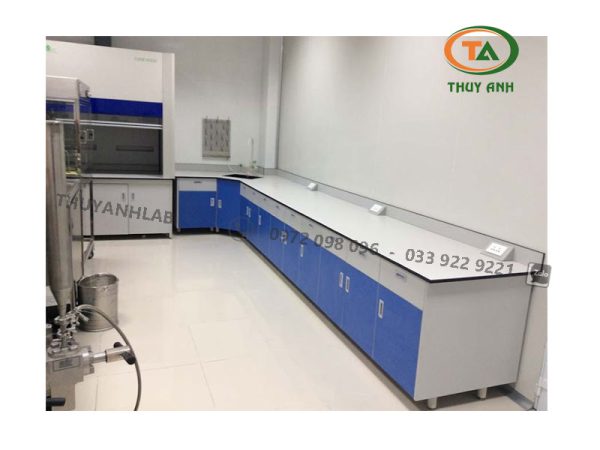  Bàn thí nghiệm áp tường chữ U