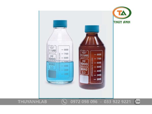 Chai thủy tinh nắp vặn màu nâu