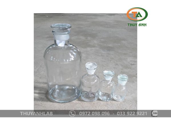 Chai thủy tinh nút nhám miệng hẹp