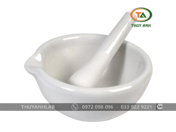 Cối chày sứ phi 13cm