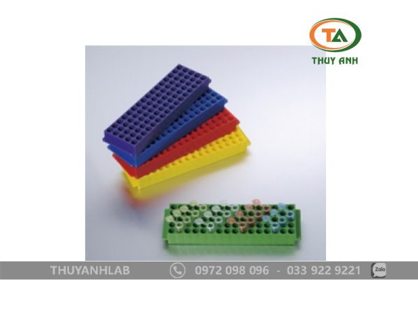 Giá nhựa 80 vị trí để ống PCR 5ml 2ml