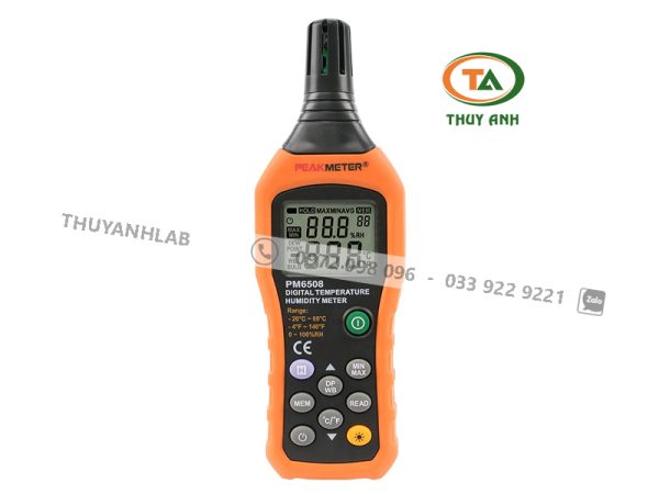 Nhiệt ẩm kế cầm tay PM6508 PEAKMETER