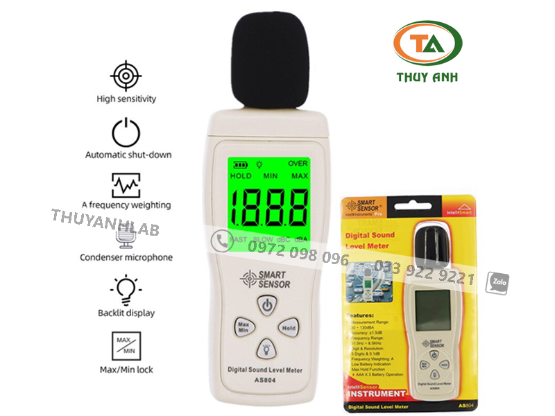 Máy đo độ ồn AS804 Smart Sensor