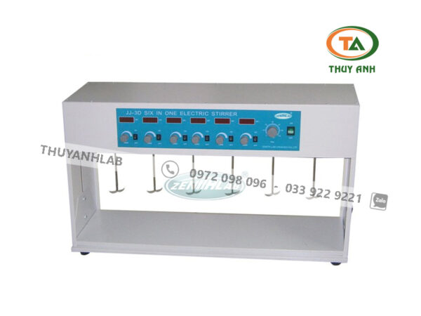 Máy khuấy điện JJ-3B ZENITH LAB (6 vị trí, 1000 vòng/phút)