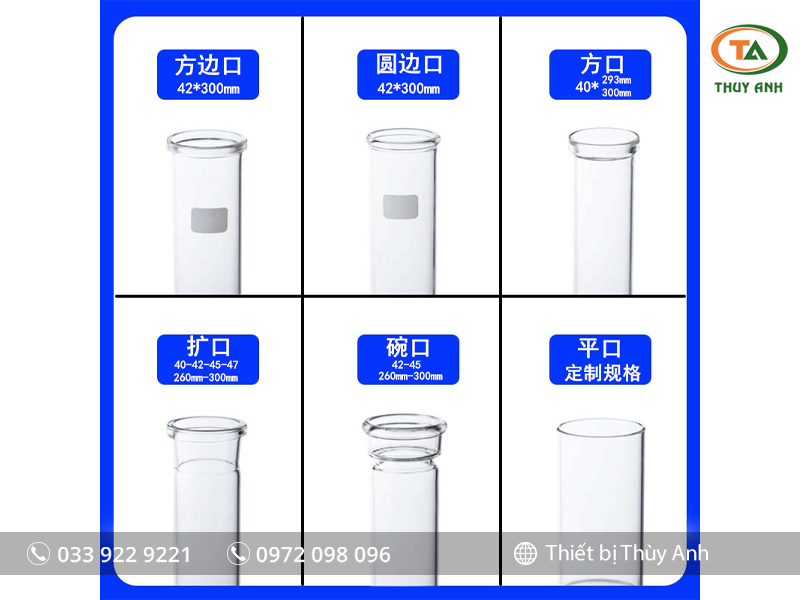 Ống tiêu hóa, ống cho máy chưng cất đạm 42x300mm