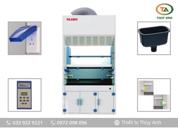 Tủ hút khí độc FH1000(P) OLABO (nhựa PP)