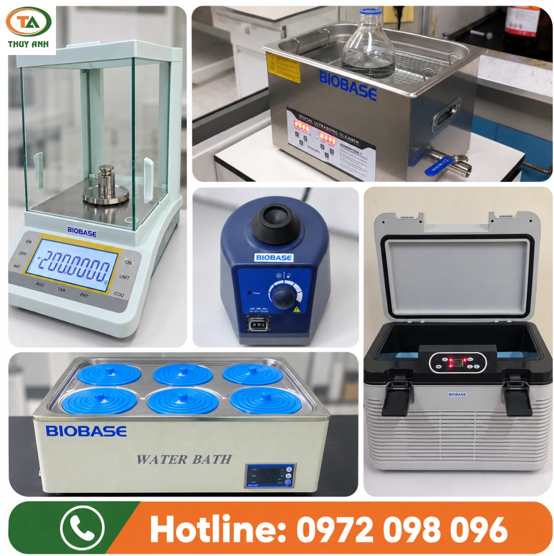 Một số sản phẩm của BIOBASE được Thùy Anh phân phối tại thị trường Việt Nam